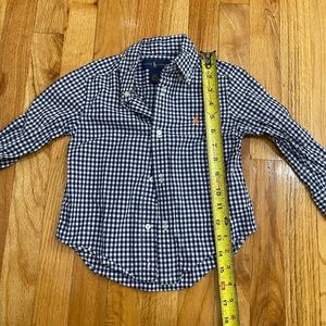 Ralph Lauren button down shirt! Size 2T! Worn once for pictures.